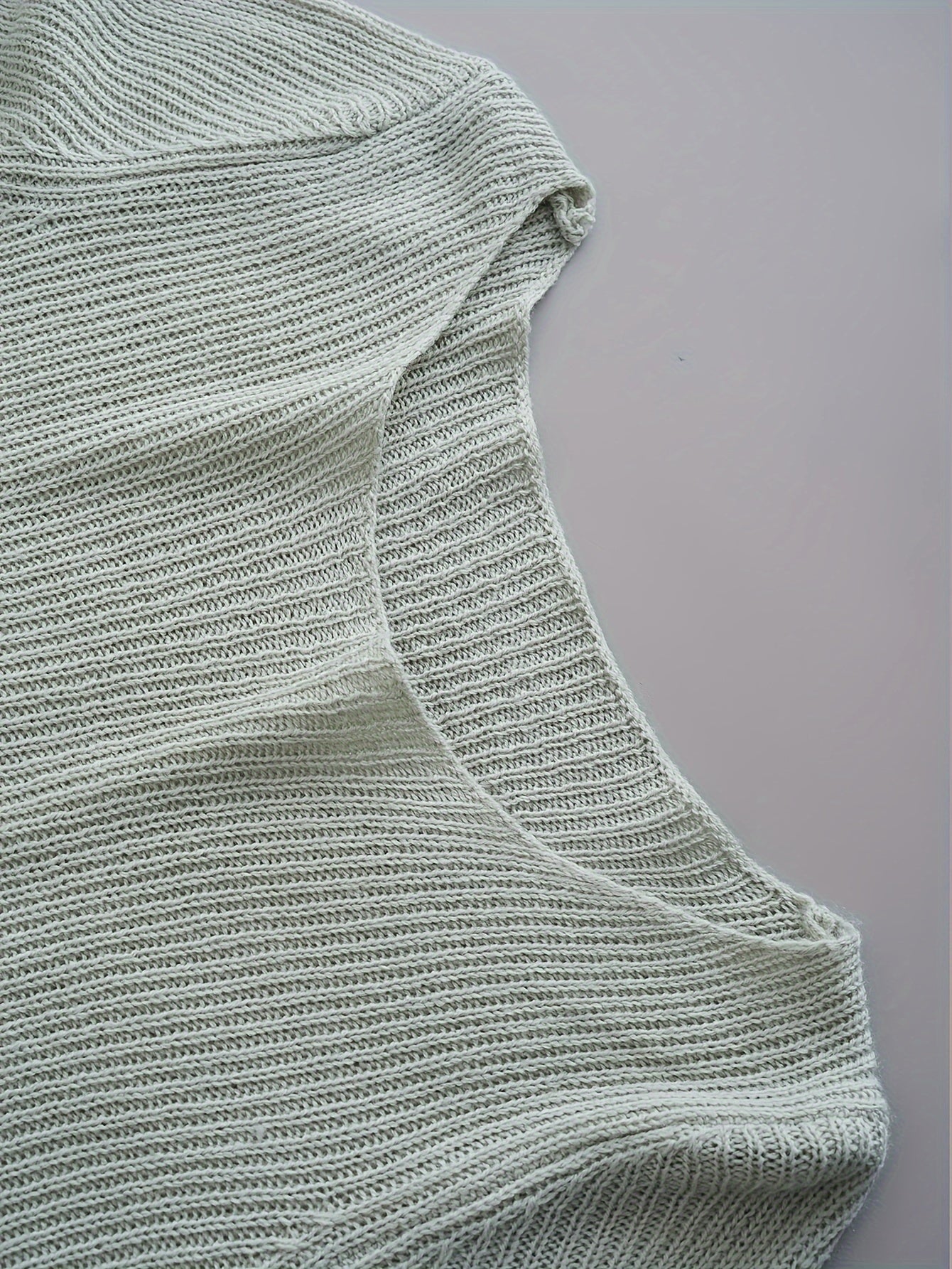 Color Block Crew Neck Sweater Dress, Causal Long Sleeve Ruffle Hem Knitted Dress, Women's Clothing