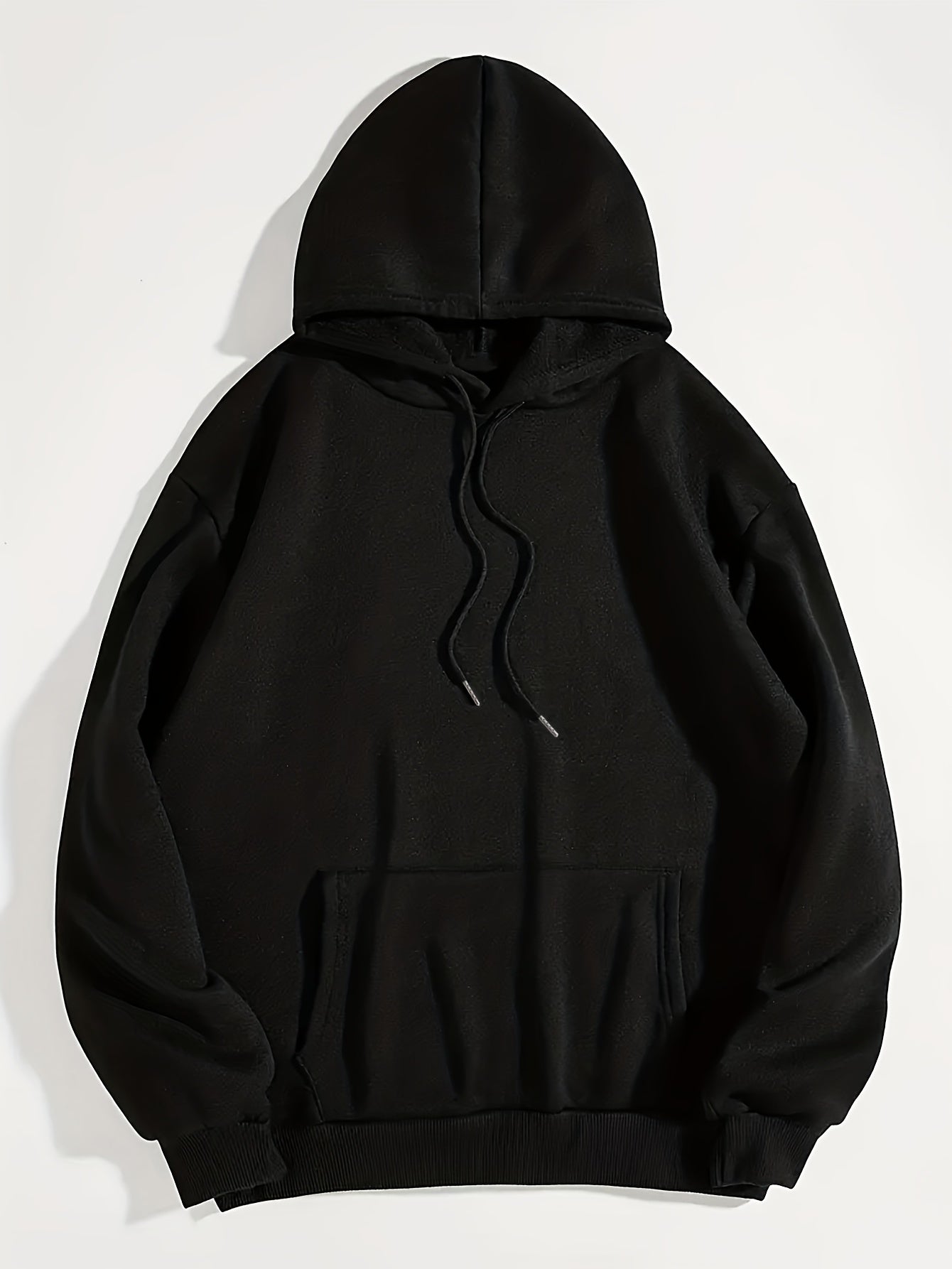 Sixsr Plus Size Casual Sweatshirt, Women's Plus Heart & Letter Print Long Sleeve Drawstring Hoodie