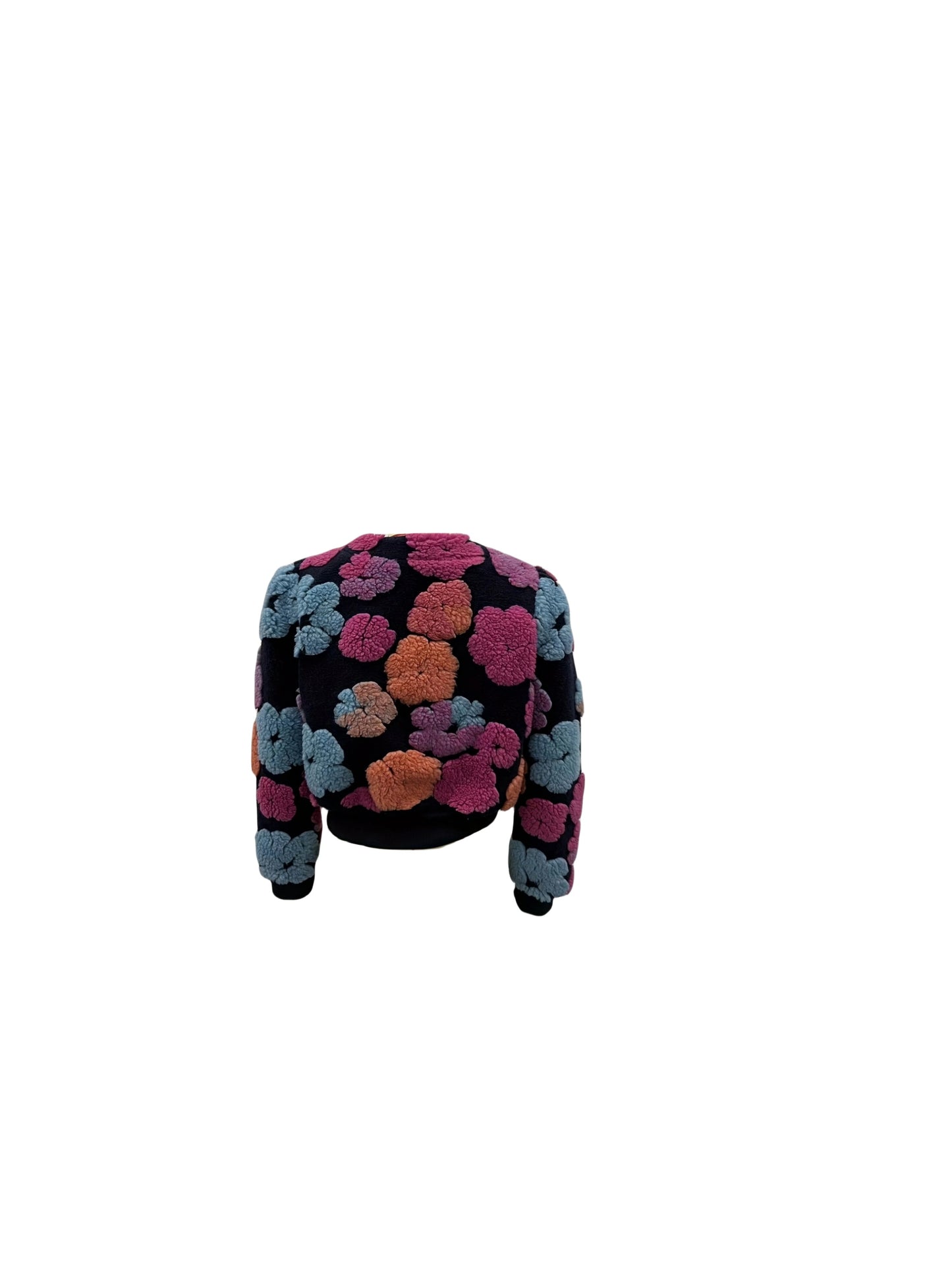 Sixsr Floral Pattern Warm Coat, Casual Button Front Long Sleeve Outerwear, Women's Clothing