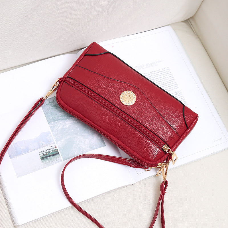 SIXSR 20252019 autumn new urban simple women's crossbody shoulder bag solid color small square bag sewing line change women's single