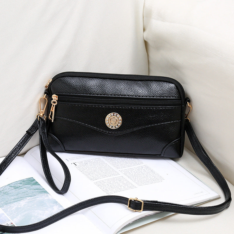 SIXSR 20252019 autumn new urban simple women's crossbody shoulder bag solid color small square bag sewing line change women's single