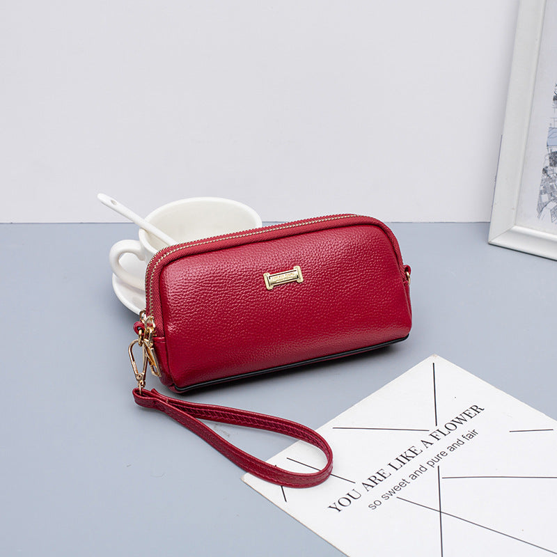 SIXSR 2025New women's horizontal diagonal span mobile phone bag, key small bag, change small carry wrist bag, shoulder bag diagonal span bag
