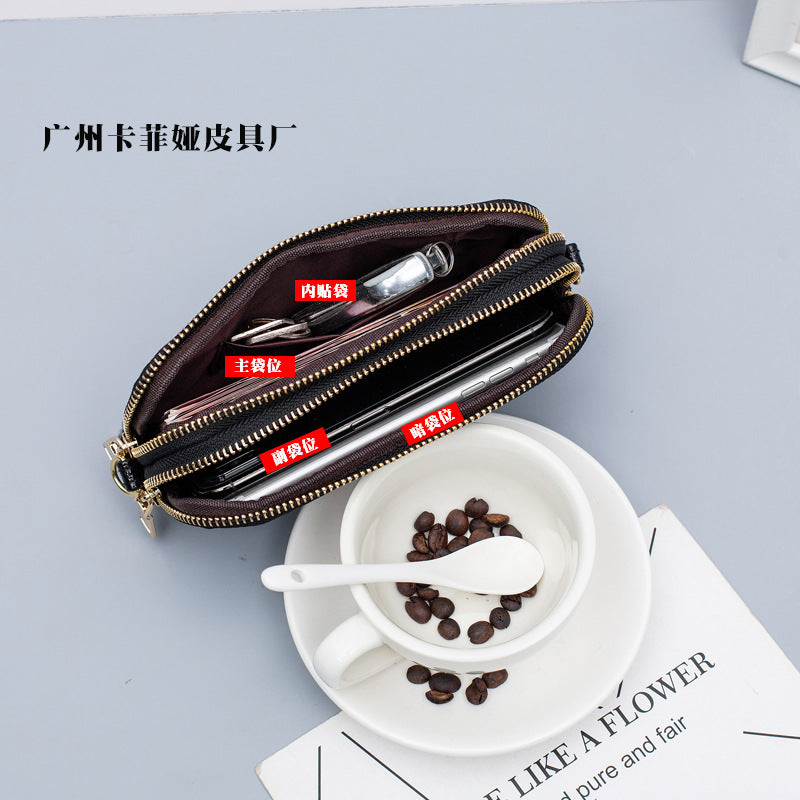 SIXSR 2025New women's horizontal diagonal span mobile phone bag, key small bag, change small carry wrist bag, shoulder bag diagonal span bag