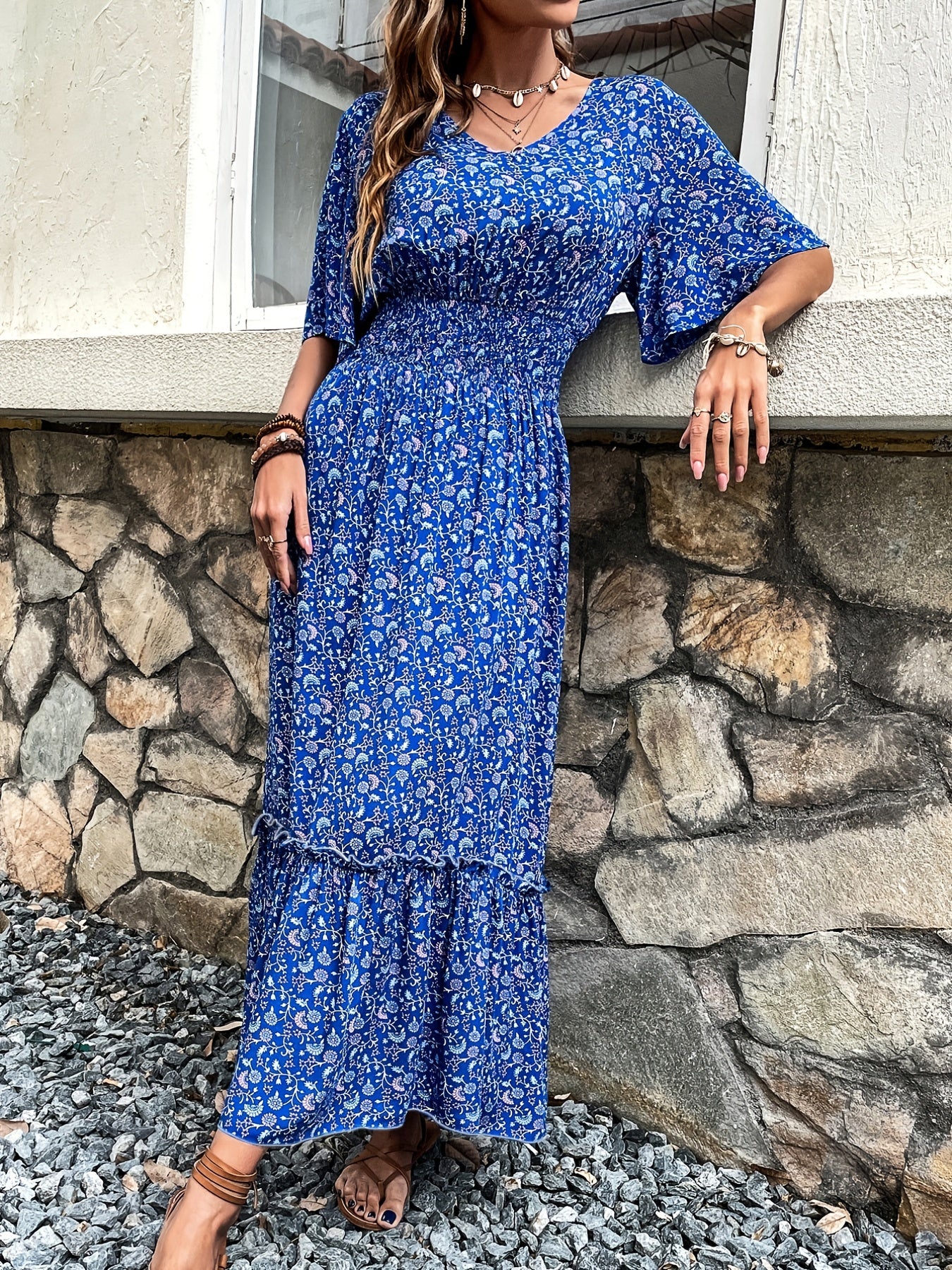 Sixsr Elegant Slim High Waist Dress, Casual Every Day Dress For Summer & Spring, Women's Clothing