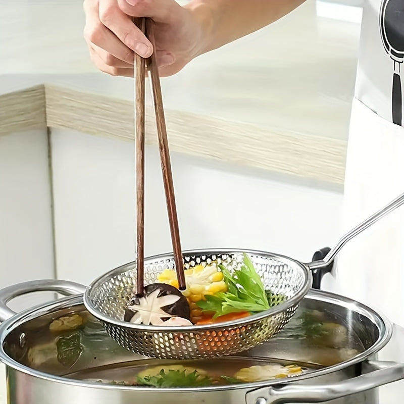 Stainless Steel Strainer Ladles with Handles - Set of Multiple Sizes, Heavy-Duty Kitchen Utensils for Cooking and Straining - Uncharged Material