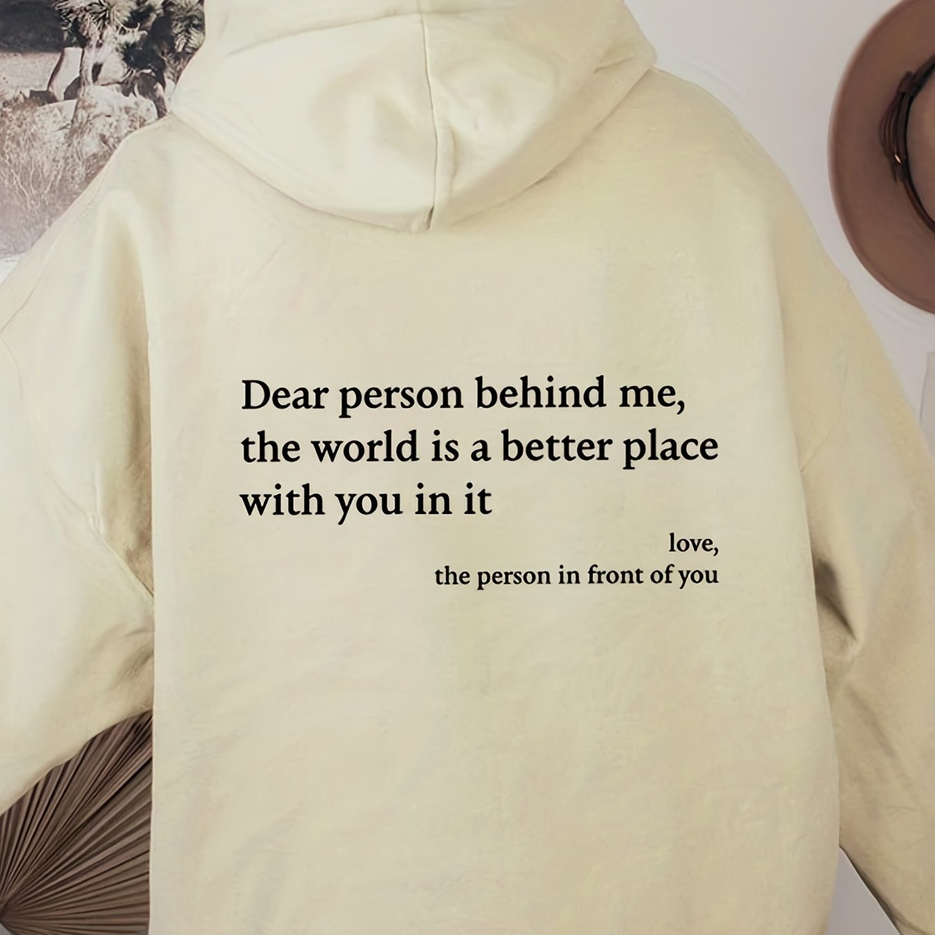 Sixsr Letter Print Hoodies, Long Sleeve Casual Sweatshirt For Winter & Fall, Women's Clothing