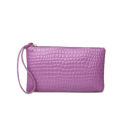 2025 Hot trade New popular new women's bags trendy long crocodile pattern clutch bag mobile phone change bag wholesale