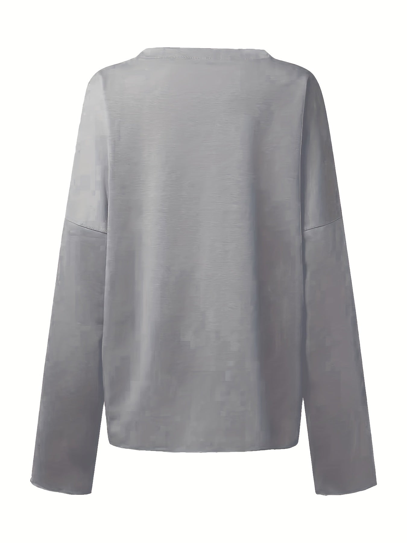 Sixsr Letter & Paw Print Crew Neck Sweatshirt, Casual Long Sleeve Sweatshirt For Spring & Fall, Women's Clothing