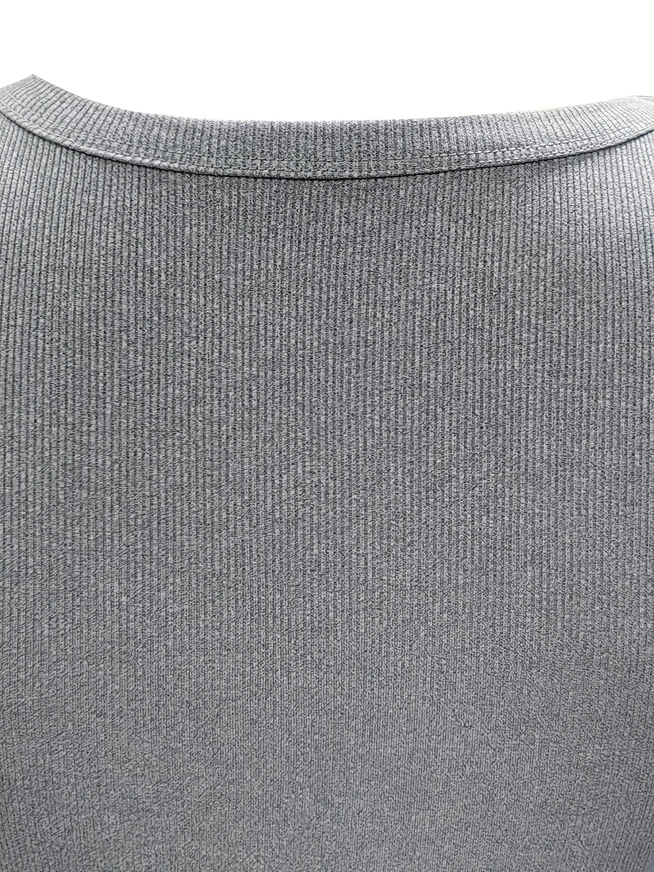 Sixsr Solid Slim Tank Knit Dress, Casual Sleeveless Crew Neck Dress, Women's Clothing