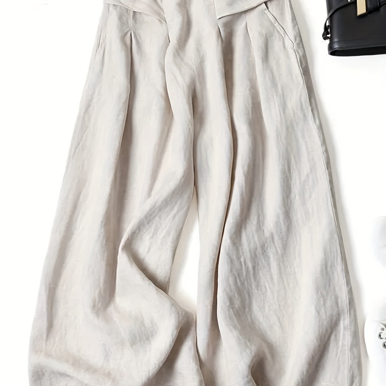 Sixsr  Solid Wide Leg Pants, Casual Palazzo Pants For Spring & Summer, Women's Clothing