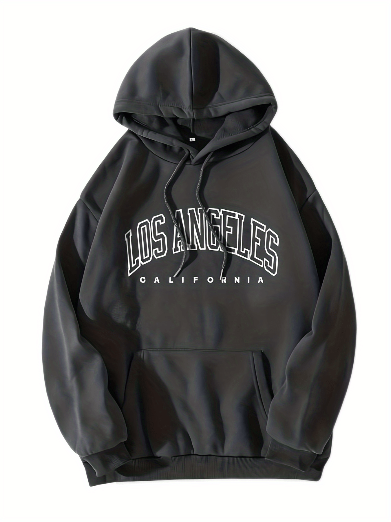 Sixsr Letter Print Kangaroo Pocket Preppy Hoodie, Casual Drawstring Long Sleeve Hoodies Sweatshirt, Women's Clothing