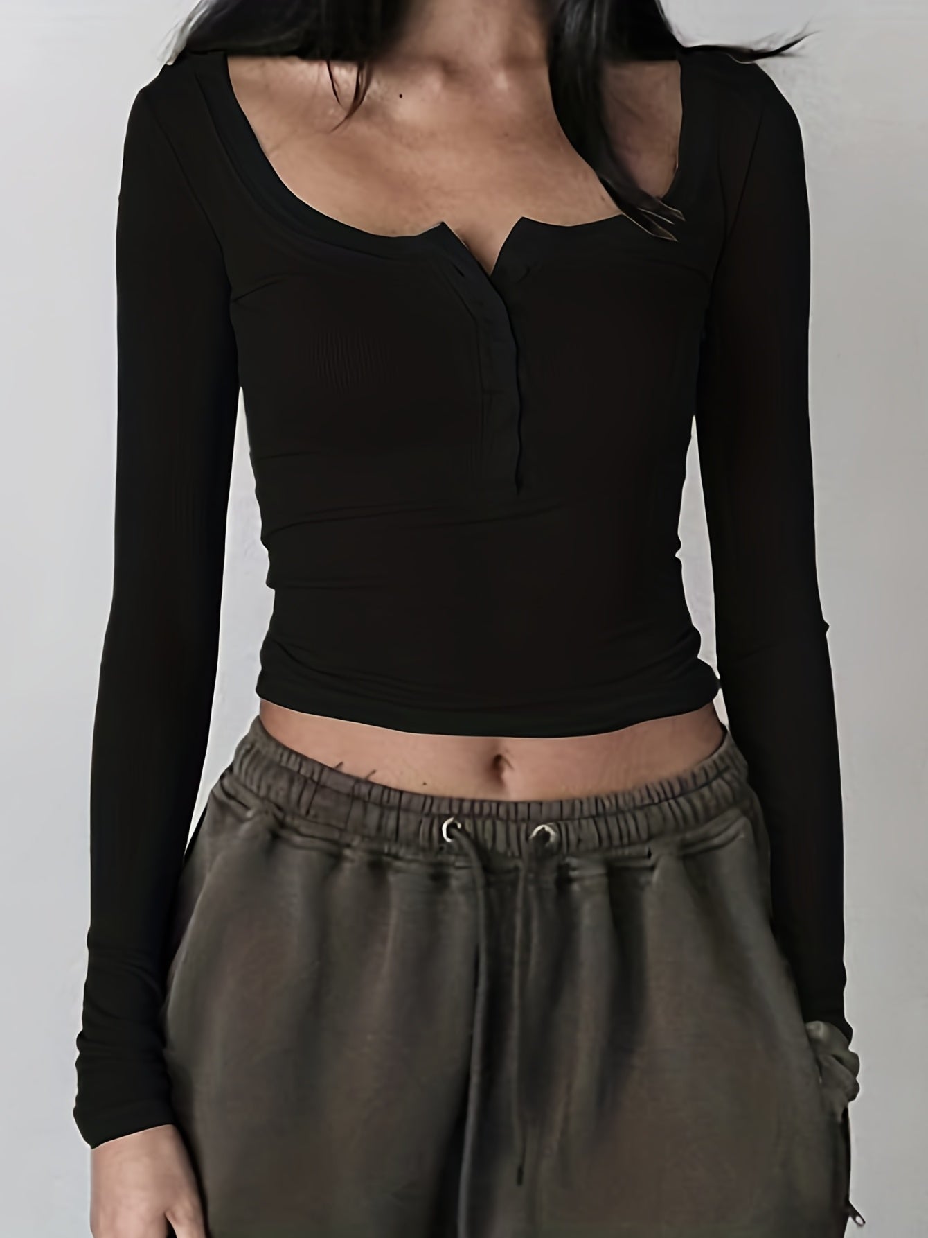 Sixsr Y2K Fairy Grunge T-Shirt, Spring & Fall Casual Top, Women's Clothing