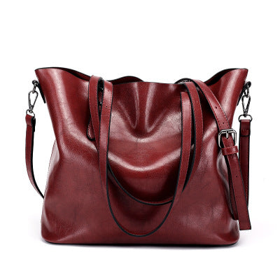 2025 popular new women's bag large-capacity handbag leather shoulder messenger bag trendy tote bag women