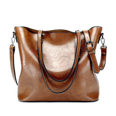 2025 popular new women's bag large-capacity handbag leather shoulder messenger bag trendy tote bag women