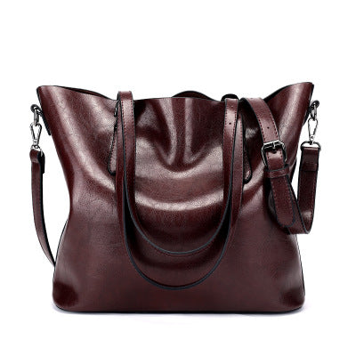 2025 popular new women's bag large-capacity handbag leather shoulder messenger bag trendy tote bag women