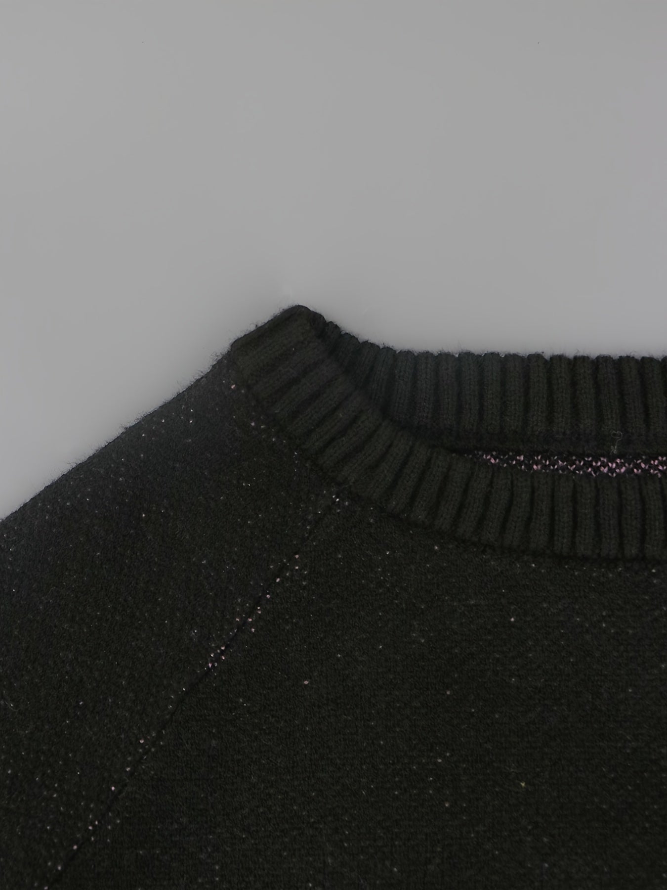 Sixsr Flame Pattern Sweater Dress, Casual Crew Neck Long Sleeve Dress, Women's Clothing