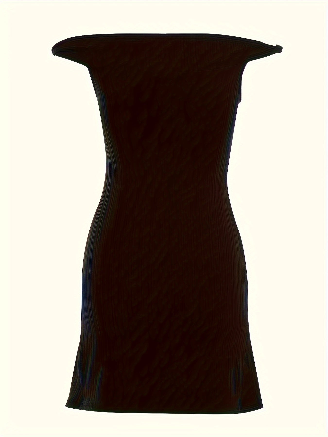 Sixsr Solid Color Off Shoulder Backless Dress, Elegant Cut Out Bag Hip Twist Long Sleeve Dress, Women's Clothing