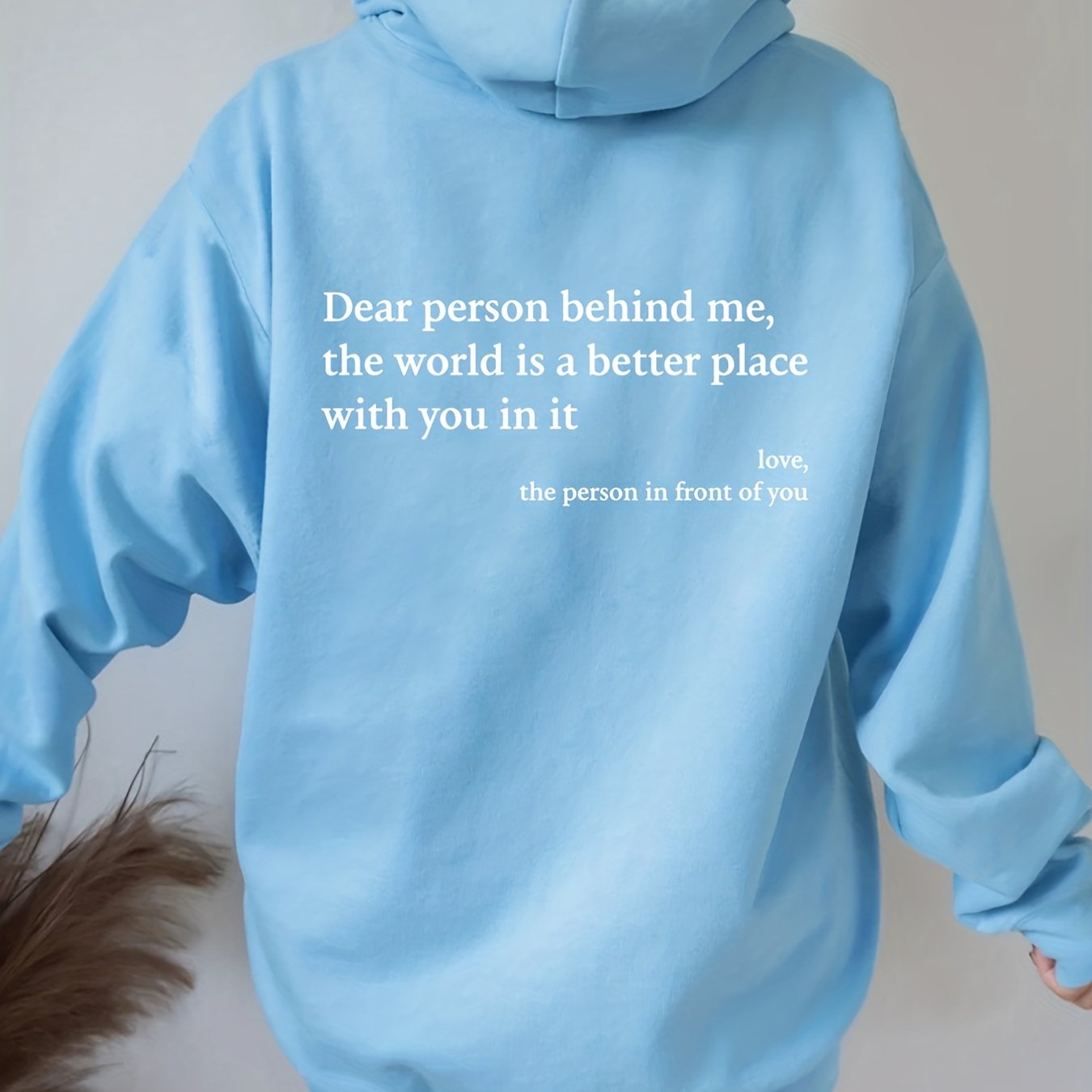 Sixsr Letter Print Hoodies, Long Sleeve Casual Sweatshirt For Winter & Fall, Women's Clothing
