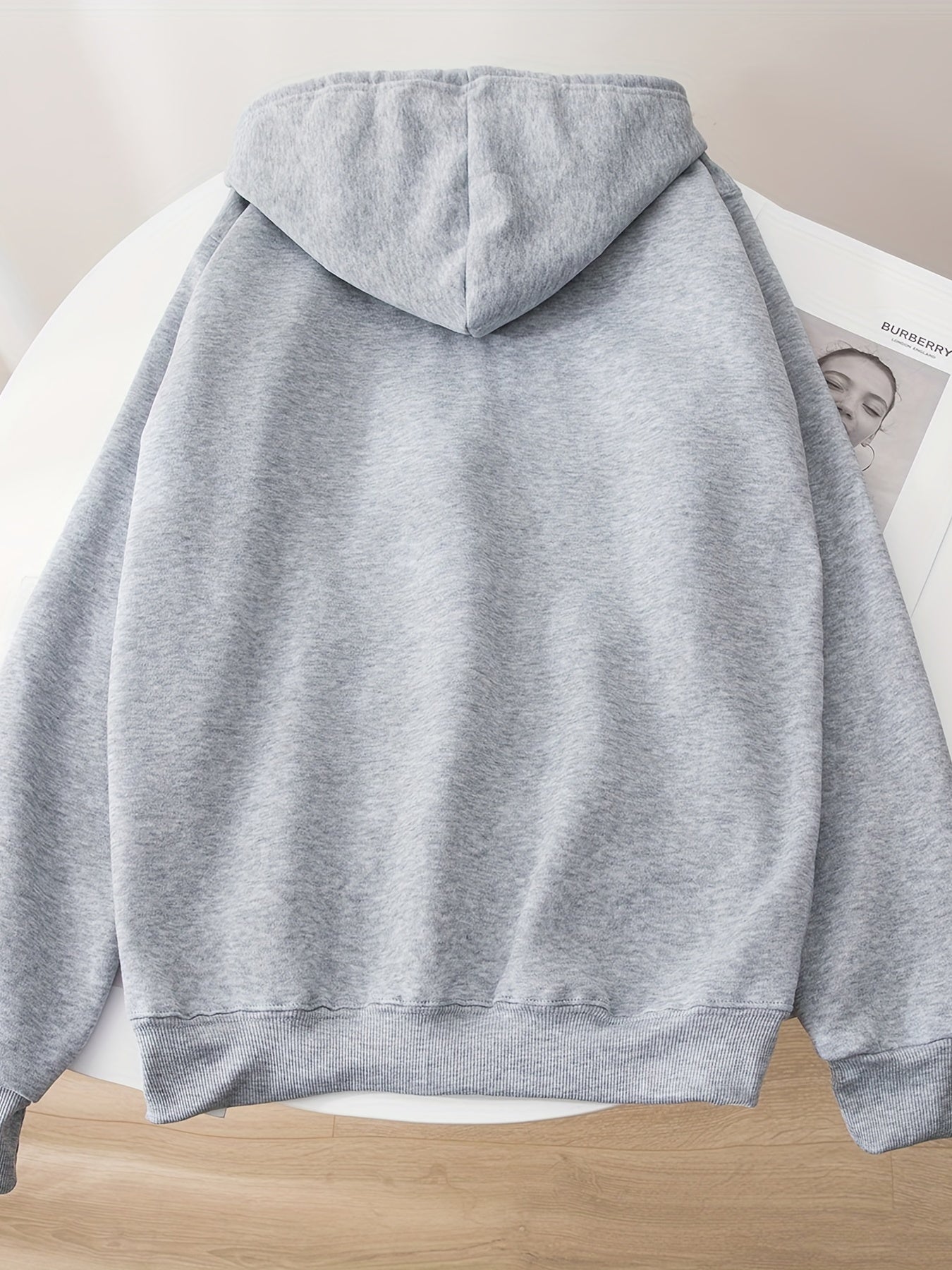 Sixsr Heart Web Print Zip Hoodie, Long Sleeve Zipper Thermal Hoodie Coat With Pocket, Streetwear Hooded Jacket