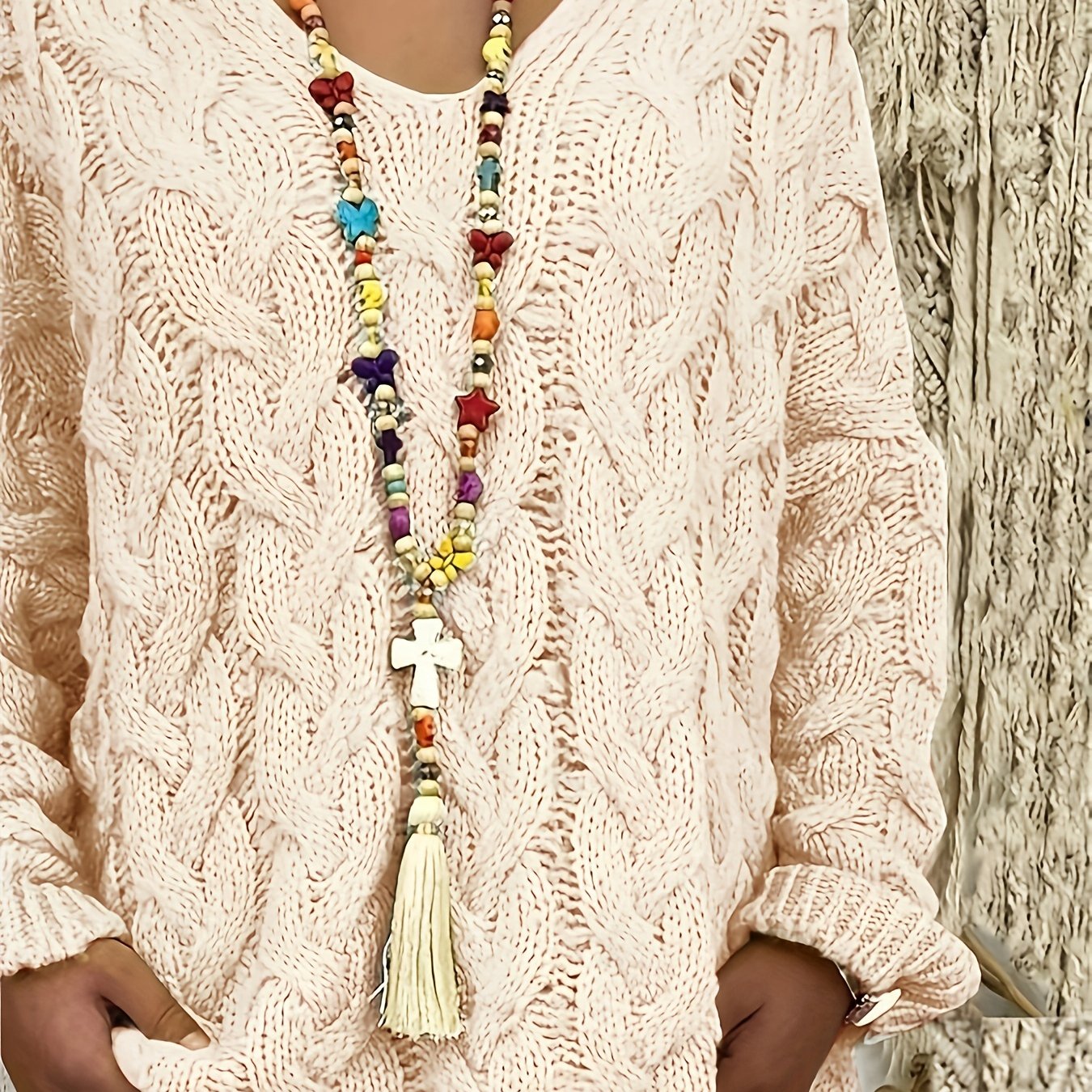 Sixsr Plus Size Casual Sweater, Women's Plus Solid Hooded Long Sleeve V Neck Knitted Pullover Jumper Top