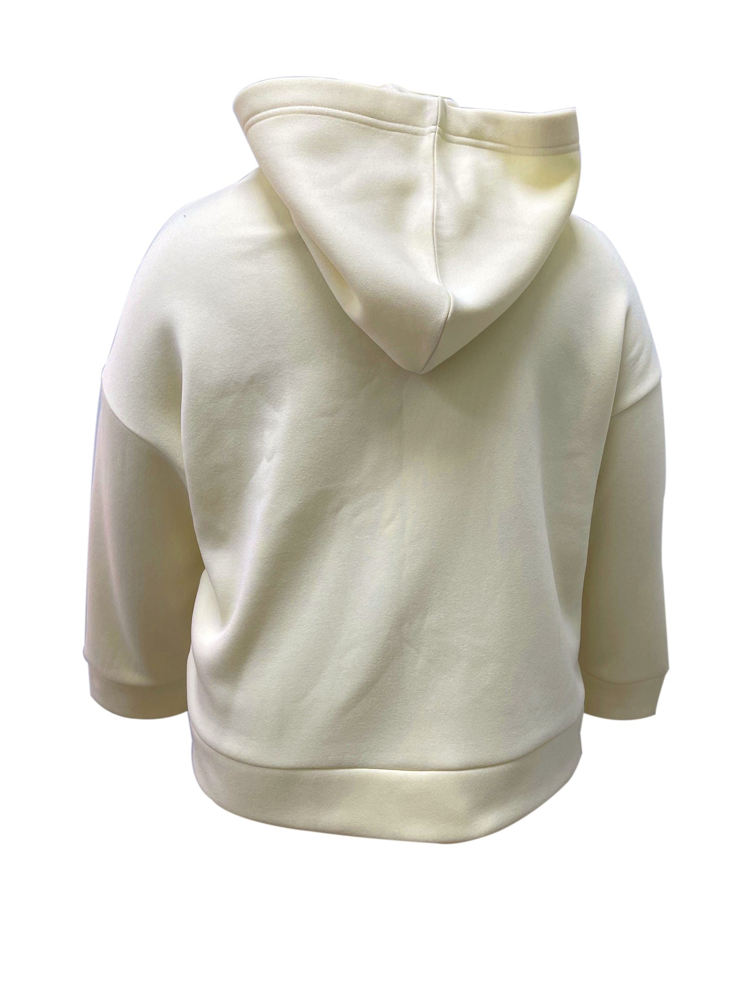 Sixsr Plus Size Basic Sweatshirt, Women's Plus Solid Long Sleeve Slight Stretch Drawstring Zipper Hoodie With Pocket