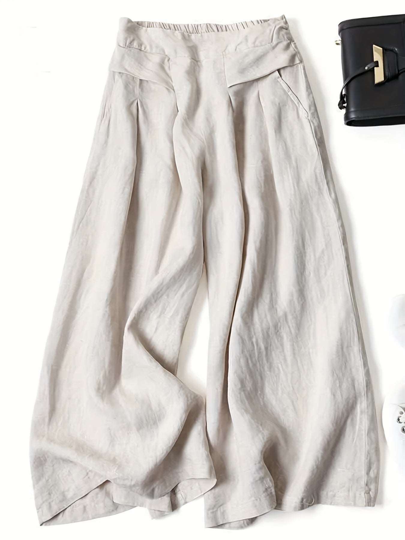 Sixsr  Solid Wide Leg Pants, Casual Palazzo Pants For Spring & Summer, Women's Clothing