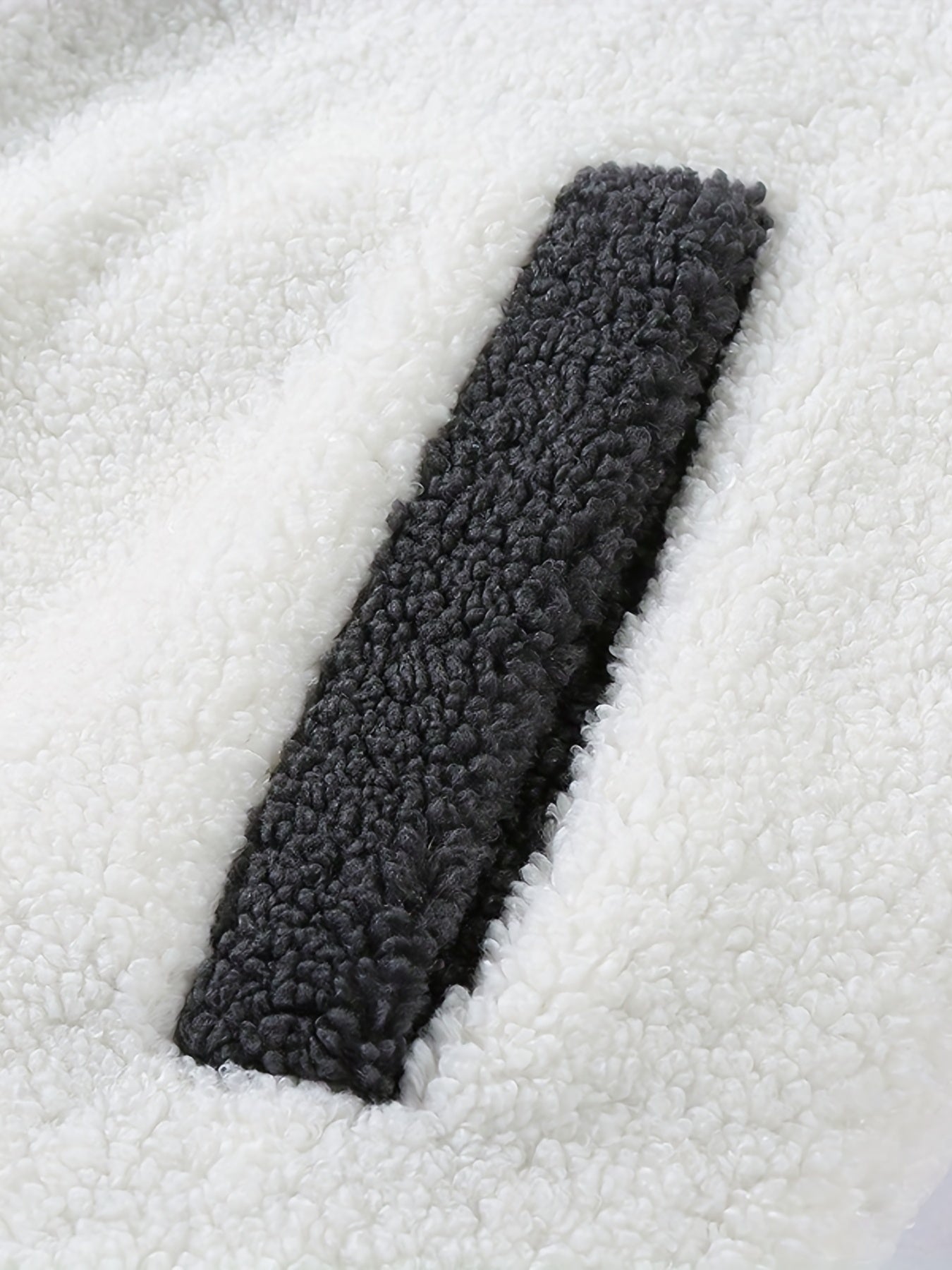 Sixsr Warm Plush Fleece Jacket, Men's Casual Color Block Stand Collar Jacket Coat For Fall Winter