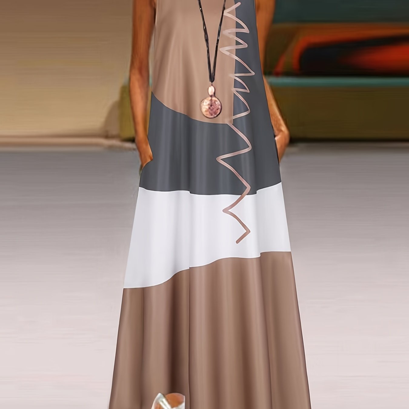 Sixsr Sleeveless Maxi Tank Dress, Casual Every Day Dress, Women's Clothing