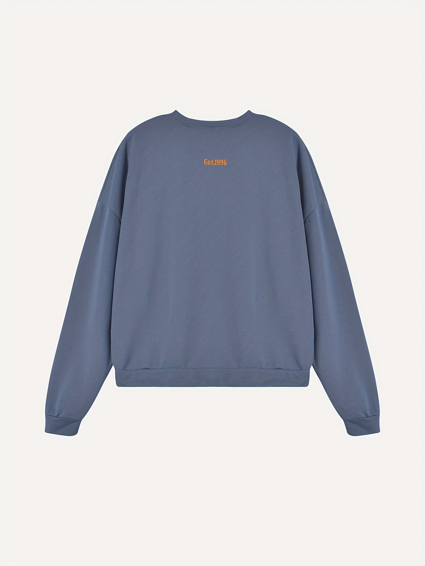 Sixsr 1996 Print Sweatshirt, Casual Long Sleeve Crew Neck Sweatshirt, Women's Clothing