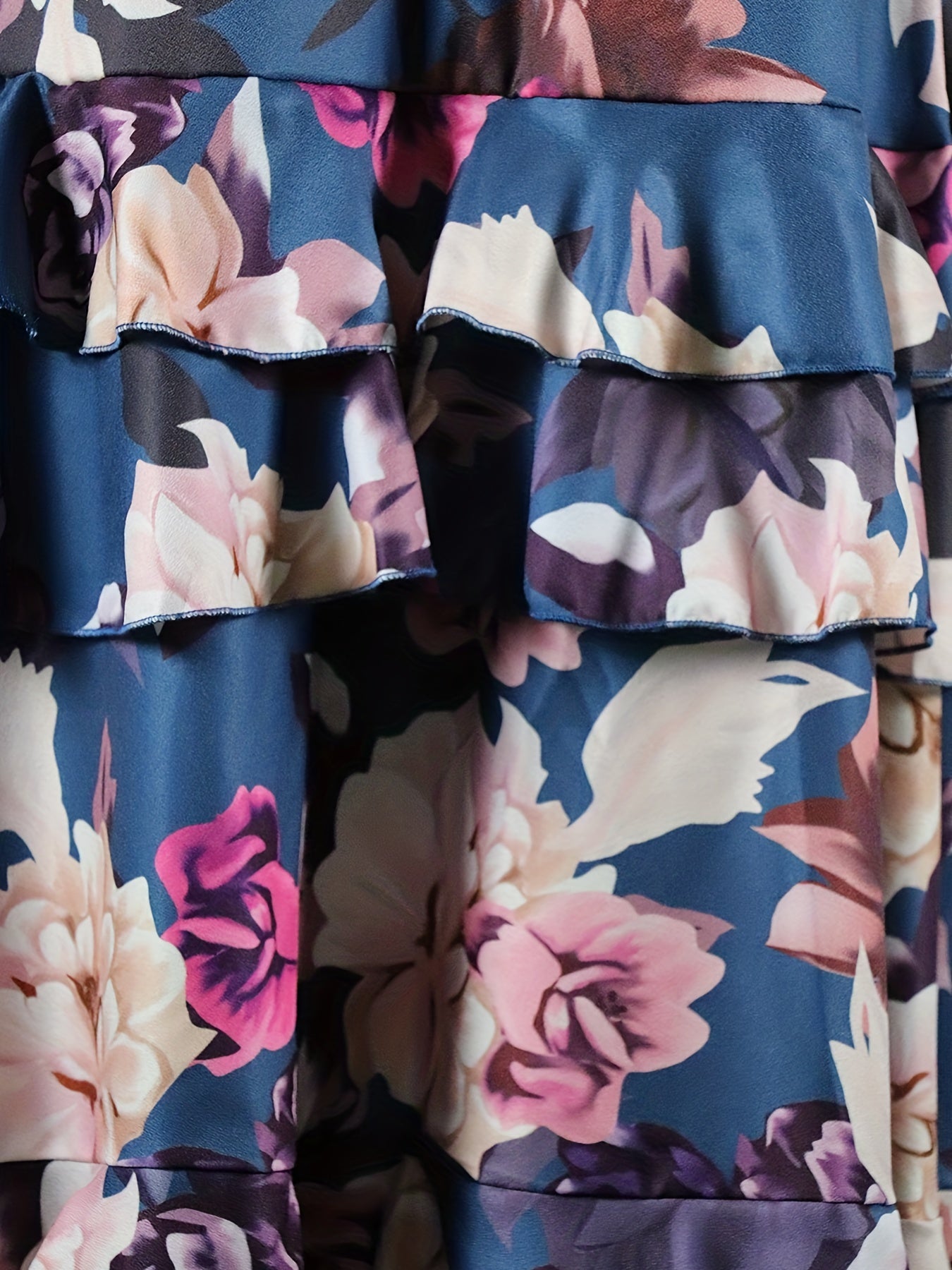 Floral Print Two-piece Skirt Set, Crop Tank Top & Layered Skirt Outfits, Women's Clothing