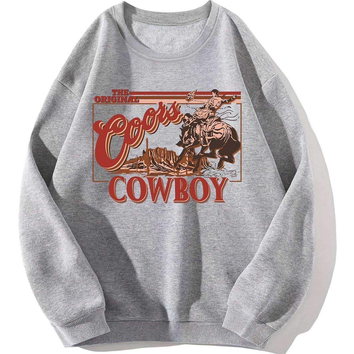 Sixsr Graphic Print Pullover Sweatshirt, Casual Long Sleeve Crew Neck Sweatshirt For Spring & Fall, Women's Clothing