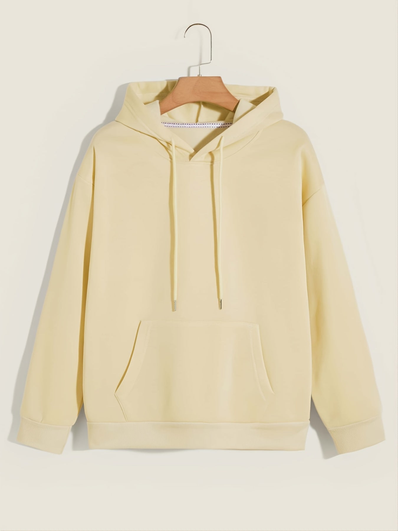 Sixsr Women's Sweatshirt Solid Casual Drawstring Fashion Loose Hoodie