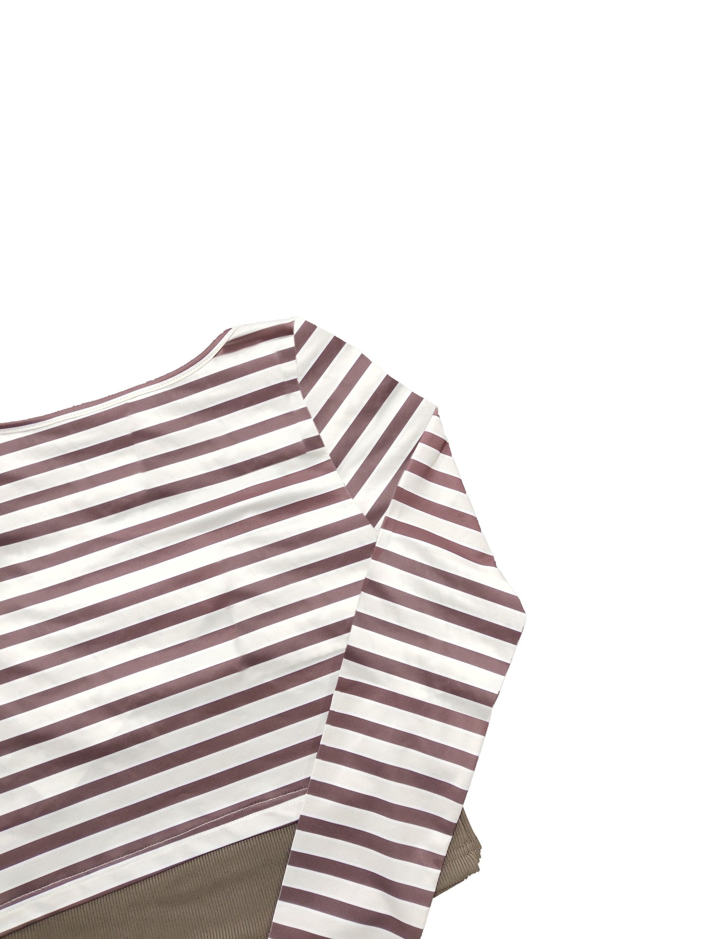 Sixsr Baddie Lightweight Two-piece Set,Striped Print Scoop Neck Tops & Solid Sleeveless Cami Top Outfits, Women's Clothing