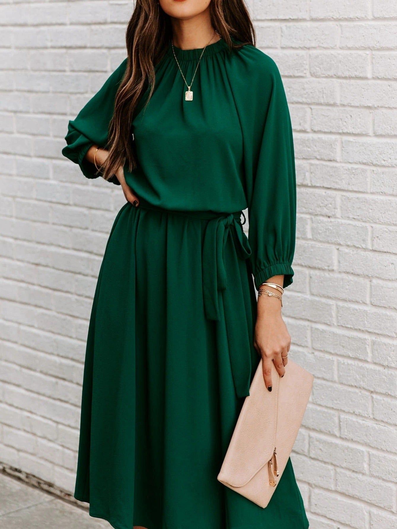 Sixsr Women's Dresses Sexy Summer Women's High Waist Slim Fashion Solid Color Slim Temperament Maxi Dresses