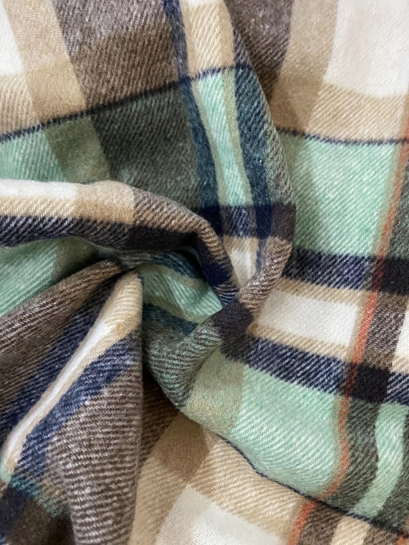 Sixsr Plaid Print Shacket Jacket, Casual Button Front Long Sleeve Outerwear, Women's Clothing