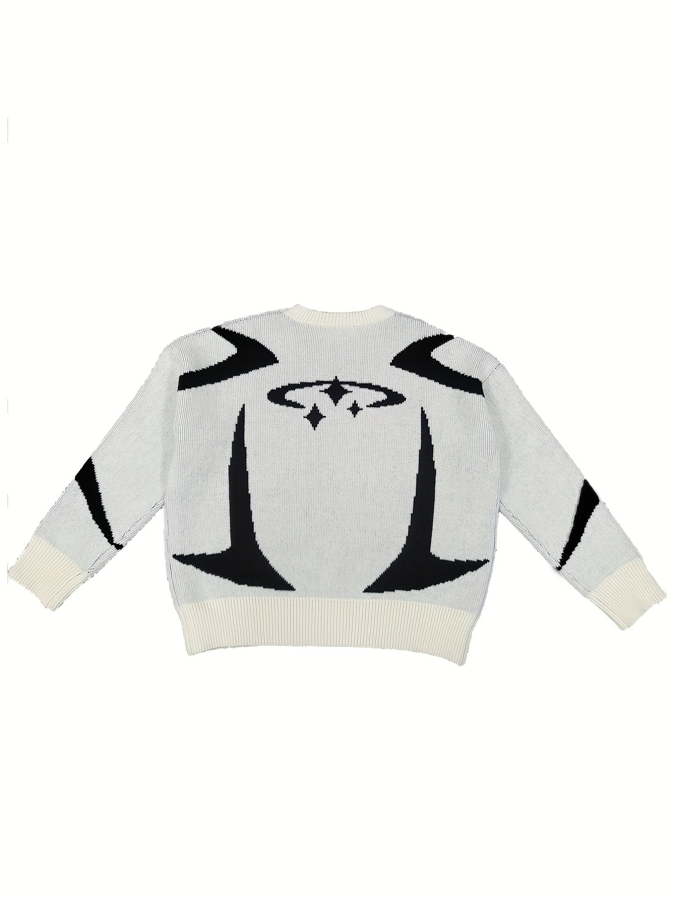 Sixsr Long Sleeve Loose Sweater, Crew Neck Casual Sweater For Winter & Fall, Women's Clothing