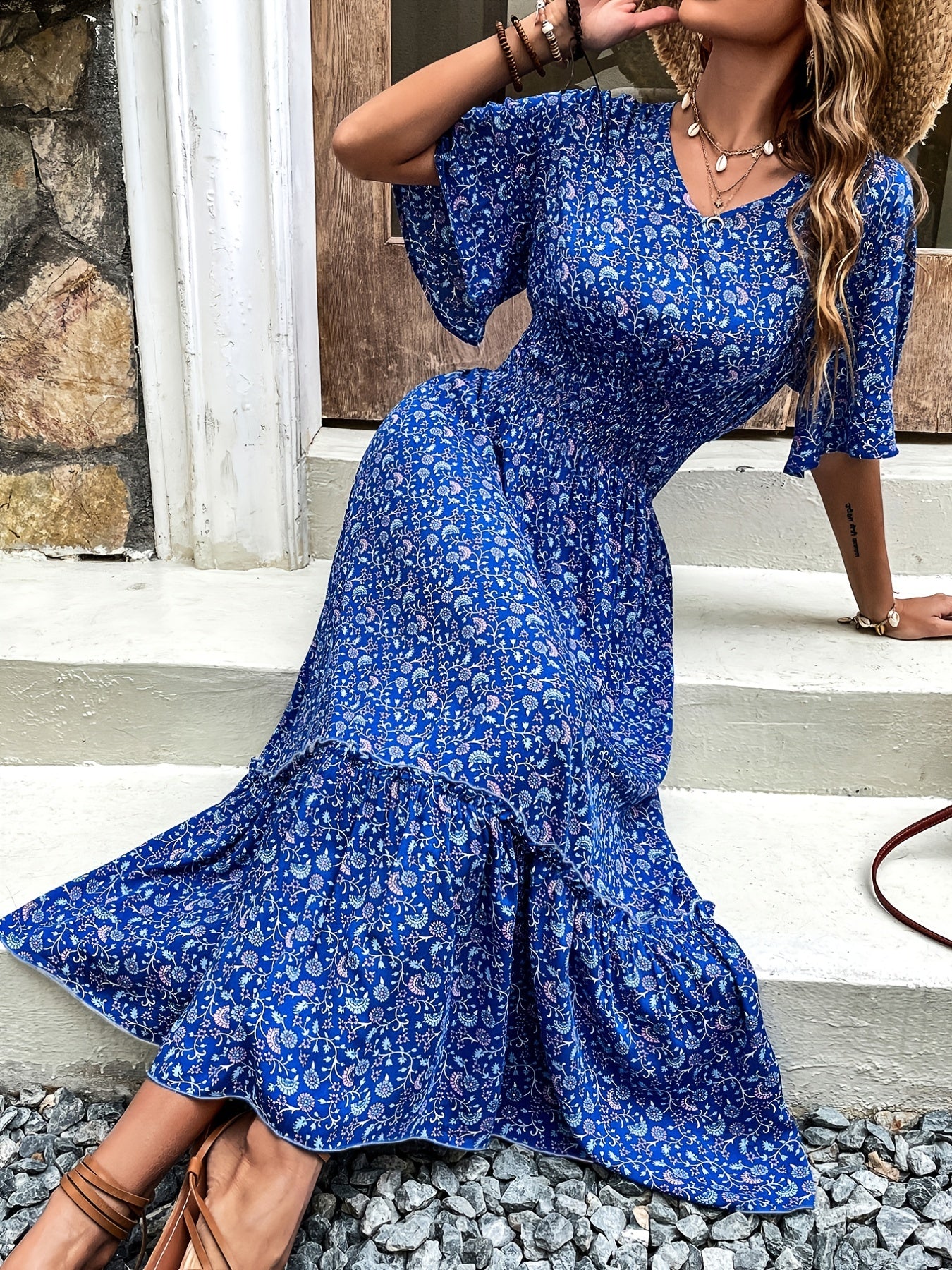 Sixsr Elegant Slim High Waist Dress, Casual Every Day Dress For Summer & Spring, Women's Clothing