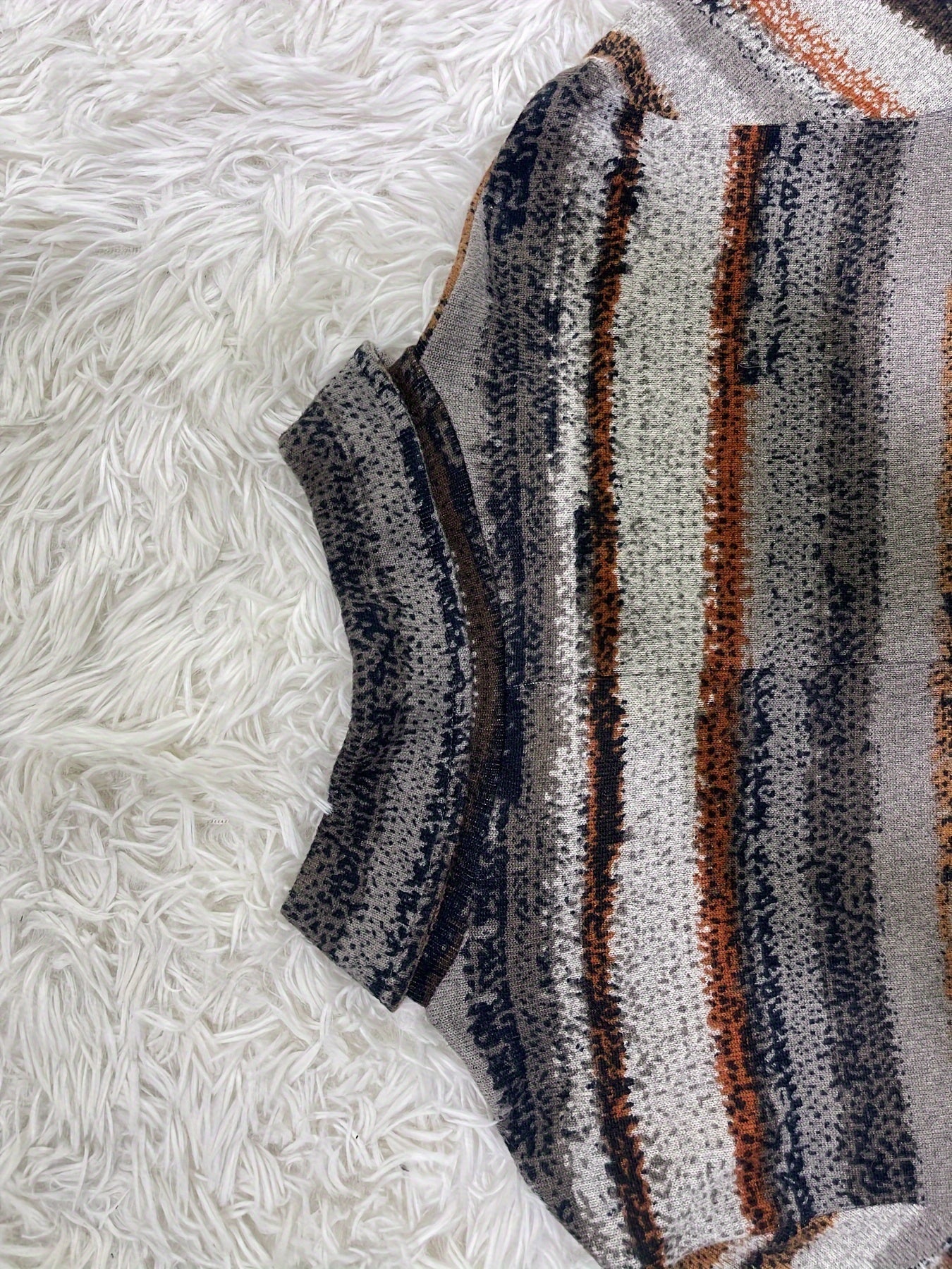 Sixsr Solid Asymmetrical Zip Collared Pullover Top, Casual Long Sleeve Sweater For Spring & Fall, Women's Clothing