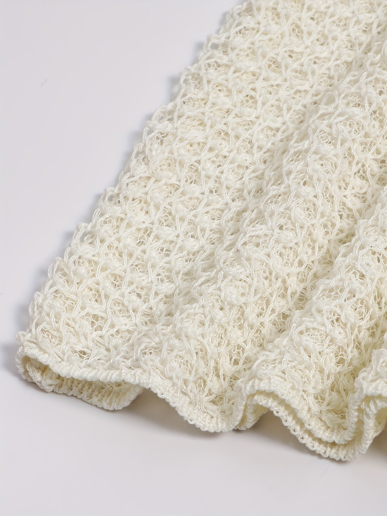 Sixsr Solid Color Crew Neck Pullover Sweater, Y2K Long Sleeve Cut Out Knitted Sweater For Fall & Spring, Women's Clothing