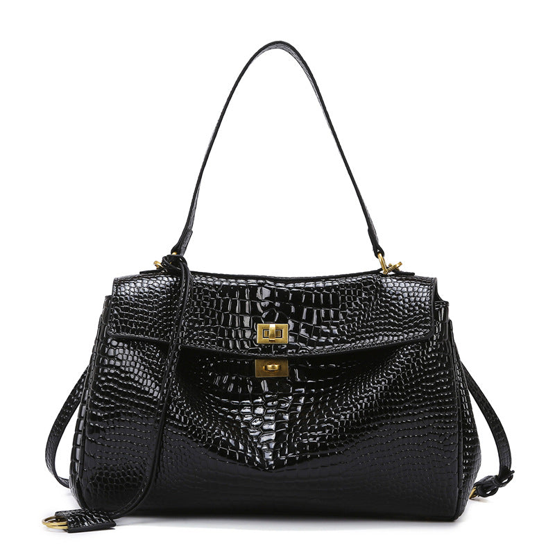 2025 Bag women's popular new rodeo bag large-capacity commuter tote bag B home same handbag texture shoulder bag