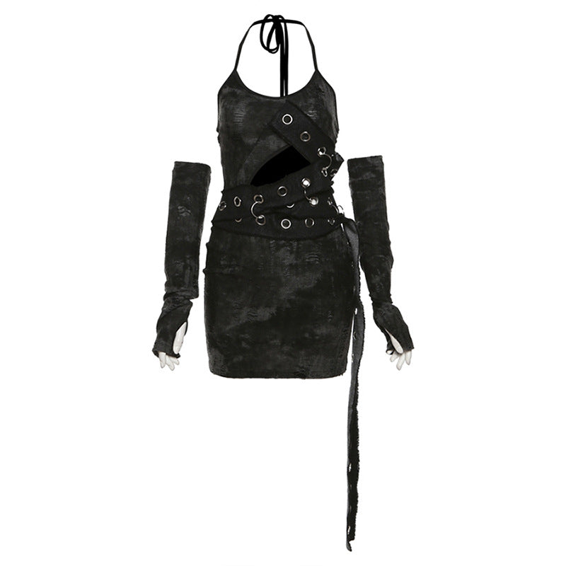 2023 new summer New 2025 style sexy babes personality niche street slim suspender dress