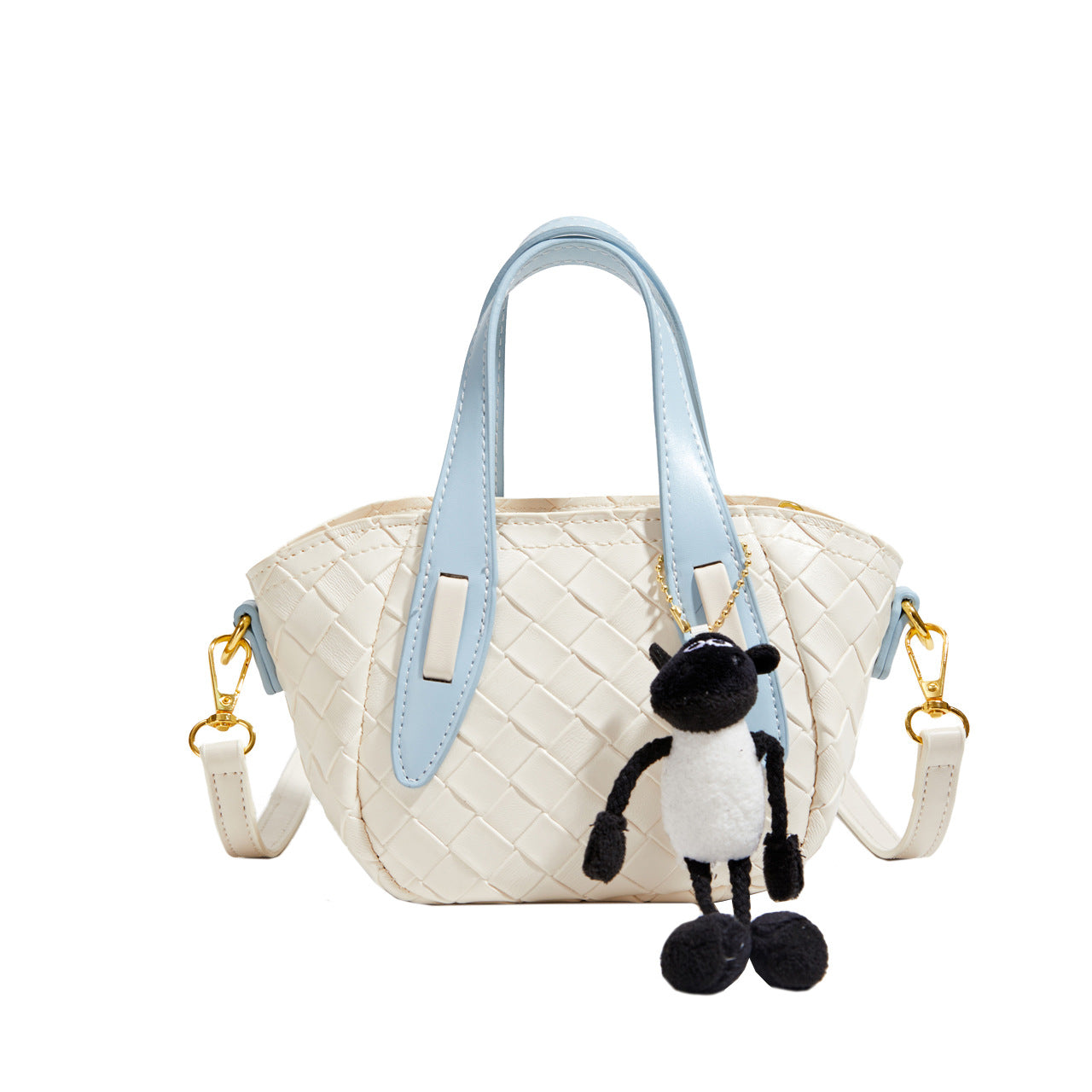 SIXSR 2025 Niche design woven handbag bag women's popular new Japanese hand carry vegetable basket bag small shoulder messenger bag