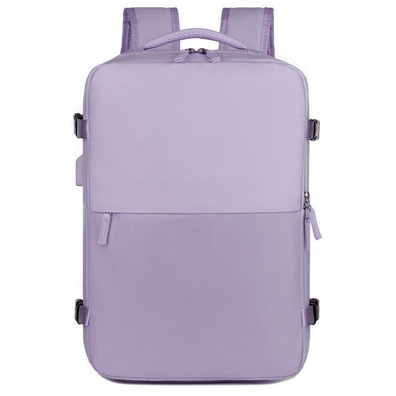 2025 With shoe compartment men's business travel backpack women's large capacity multi-purpose luggage backpack short business trip travel bag
