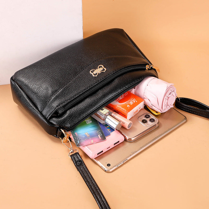 SIXSR 2025Women's bag small bag summer trend new messenger shoulder bag fashionable middle-aged pu Korean version messenger women's bag