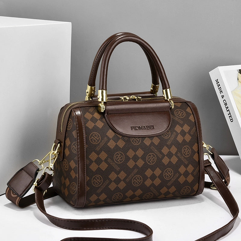 Women's bags trendy fashion handbags new versatile Boston bags retro temperament shoulder messenger bags women