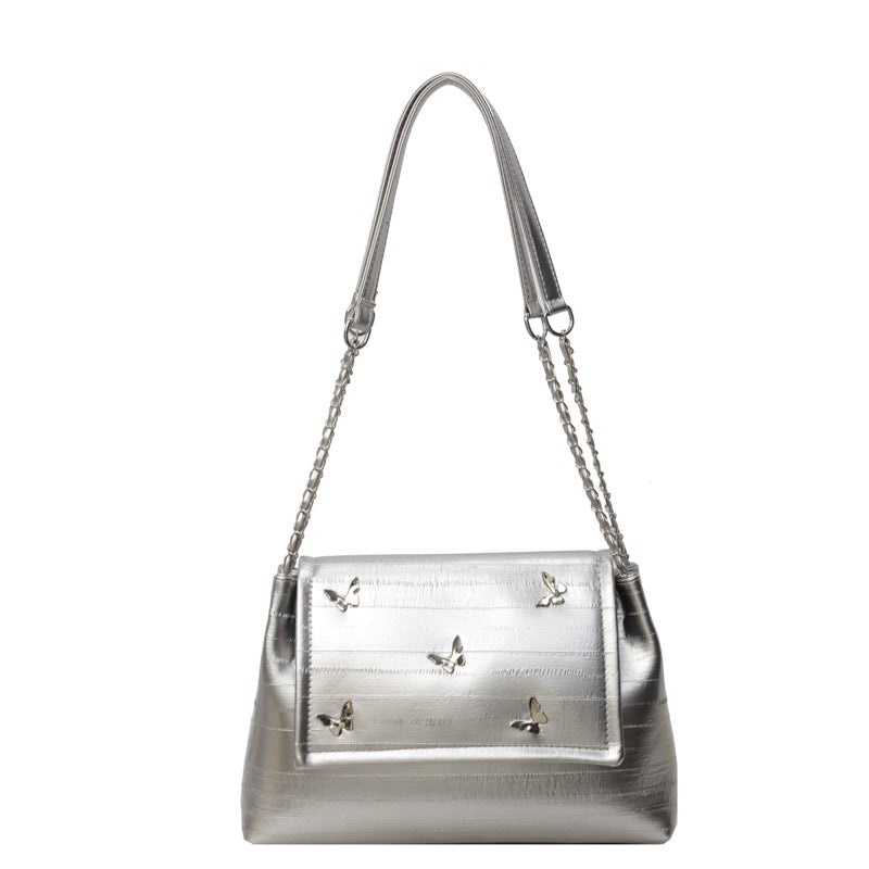 SIXSR 2025 Premium sense large-capacity bag women's popular new versatile chain niche Korean fashion commuter shoulder tote bag