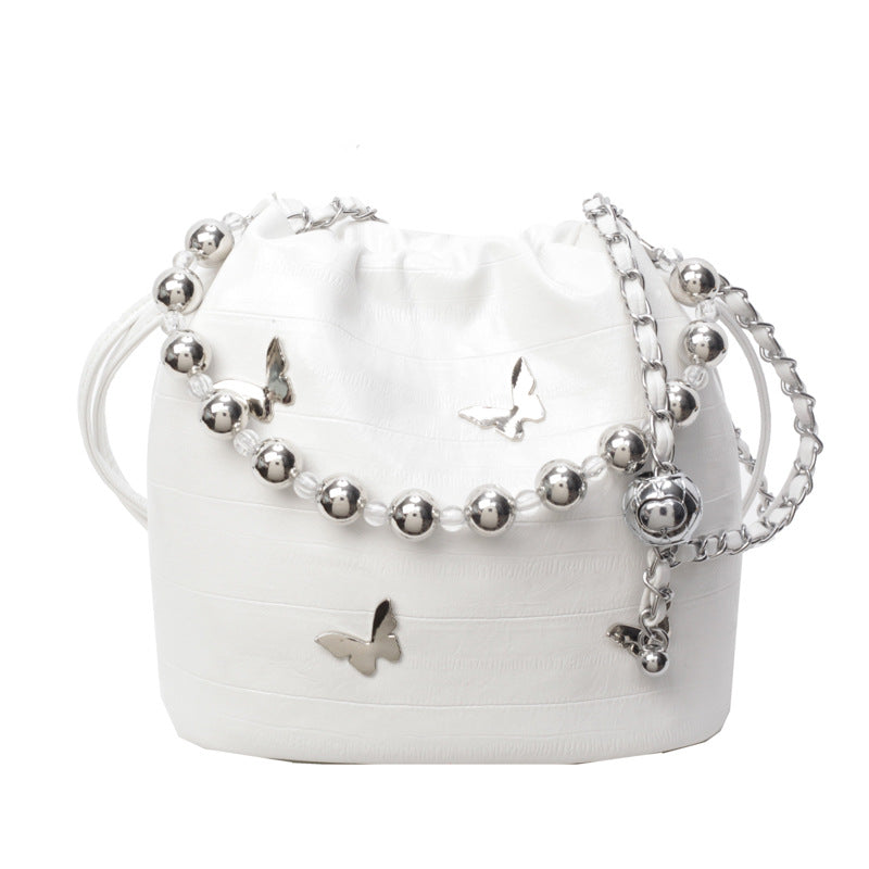 SIXSR 2025 Niche design simple casual versatile shoulder bag women's popular new fashion hand bucket bag messenger bag