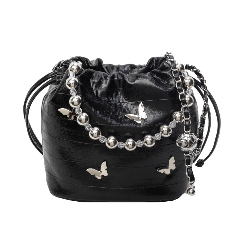 SIXSR 2025 Niche design simple casual versatile shoulder bag women's popular new fashion hand bucket bag messenger bag
