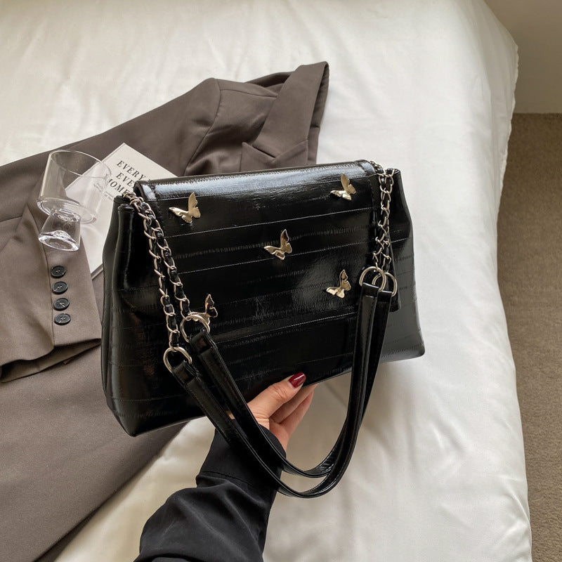 SIXSR 2025 Premium sense large-capacity bag women's popular new versatile chain niche Korean fashion commuter shoulder tote bag