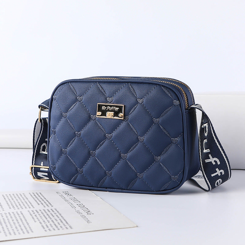 SIXSR 2025Cross-border Popular trade women's bags 2025 spring new fashionable small square bags broadband single shoulder oblique span small fragrant wind bag wholesale